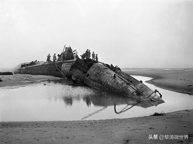 一条1917年沉没的德国第一次世界大战潜水艇,在法国海岸重新出现