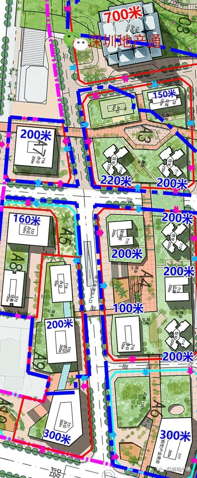 205万"旧改湖贝":700米1栋,300米3栋,200-250米19栋