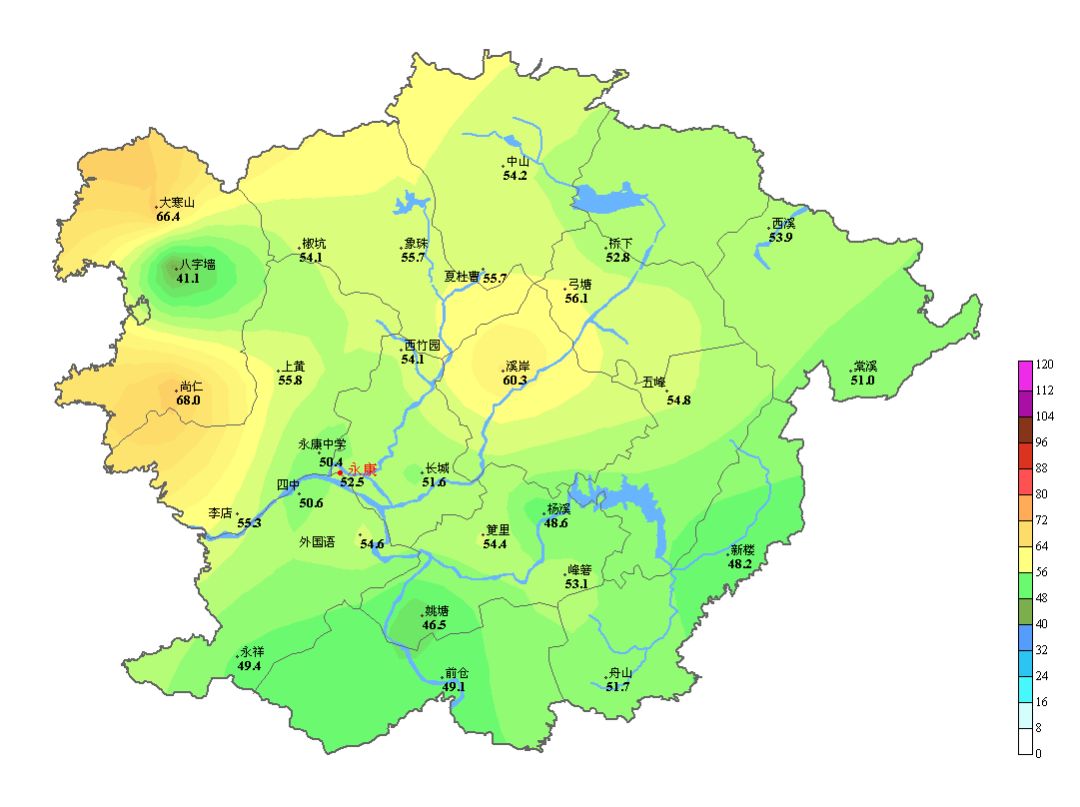 永康解锁了半个月多的阴雨金华地区平均日照时数为02019年1月1日至10