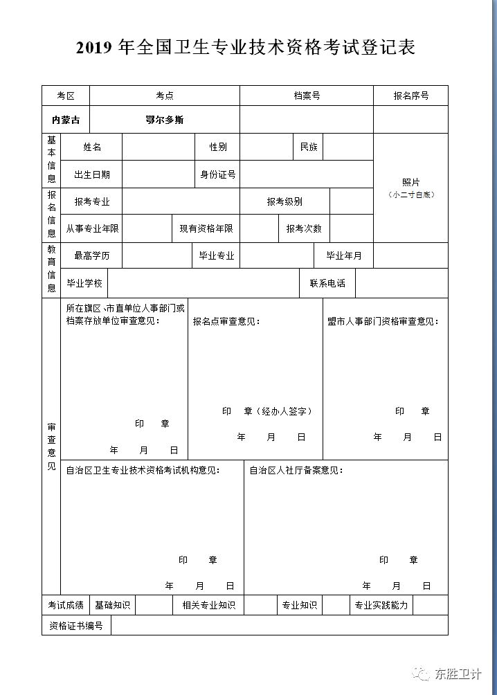 重磅2019年卫生专业技术资格考试通知来了