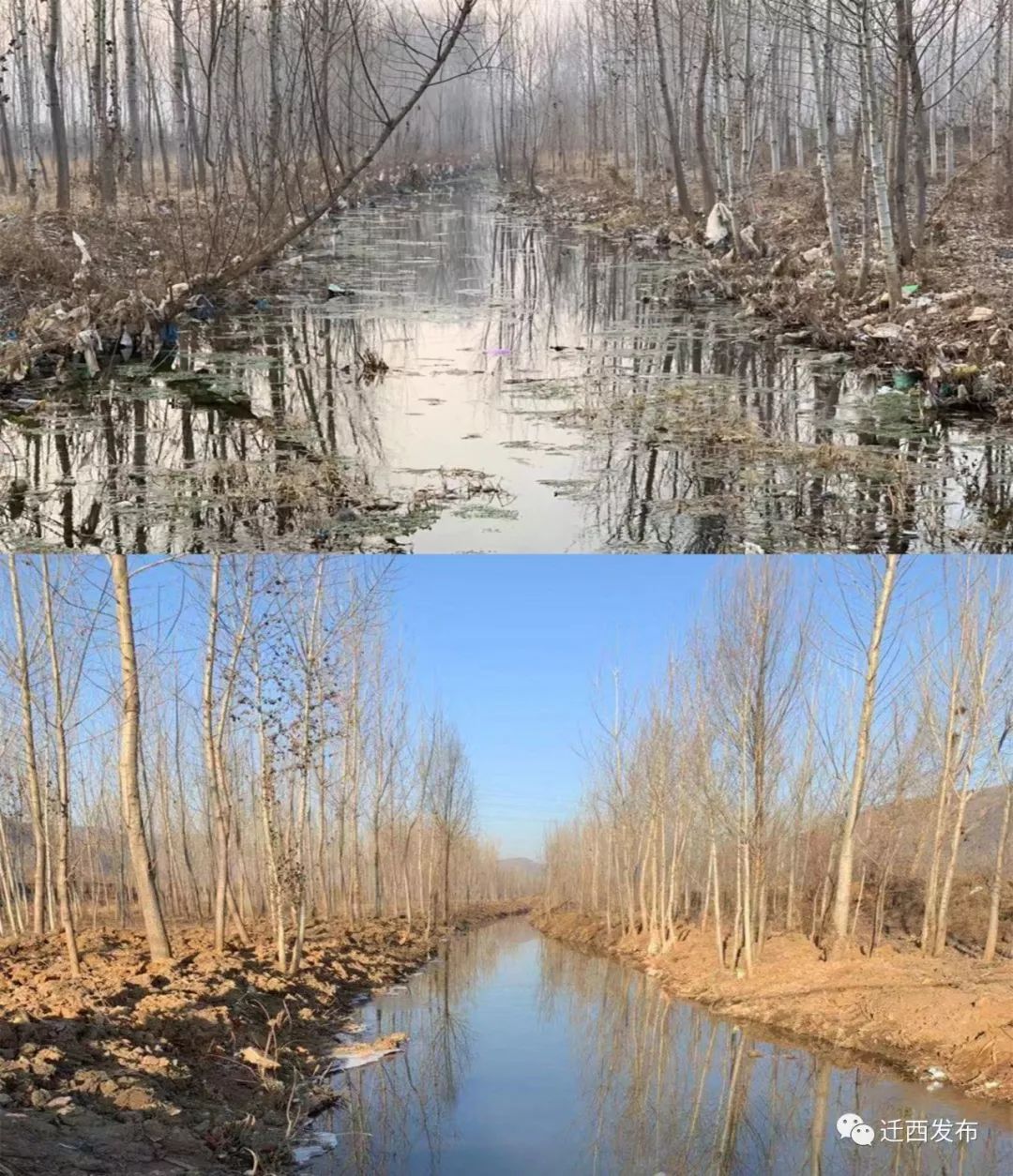 河道整治前后对比违建拆除截至目前,兴城镇还乡河段累计调动机械设备