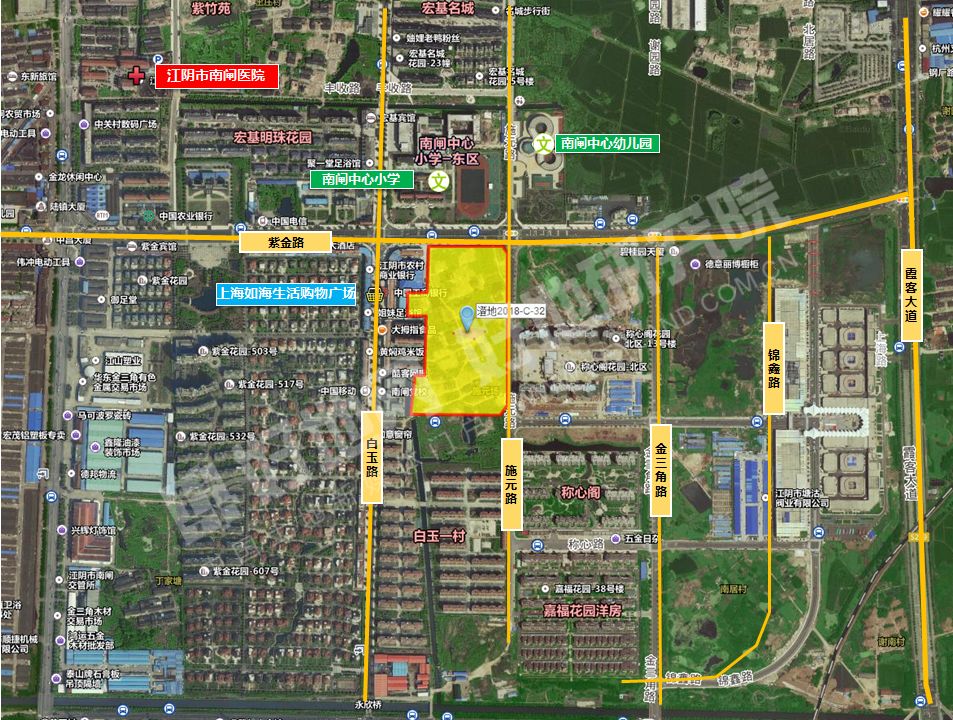 南闸街道地块信息1月18日,江阴将出让6宗地块,其中4宗为住宅用地,1宗