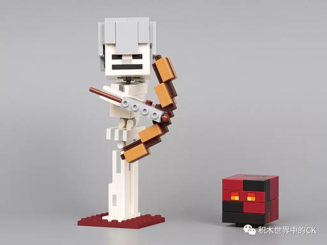 乐高lego 21150 minecraft skeleton bigfig with magma cube