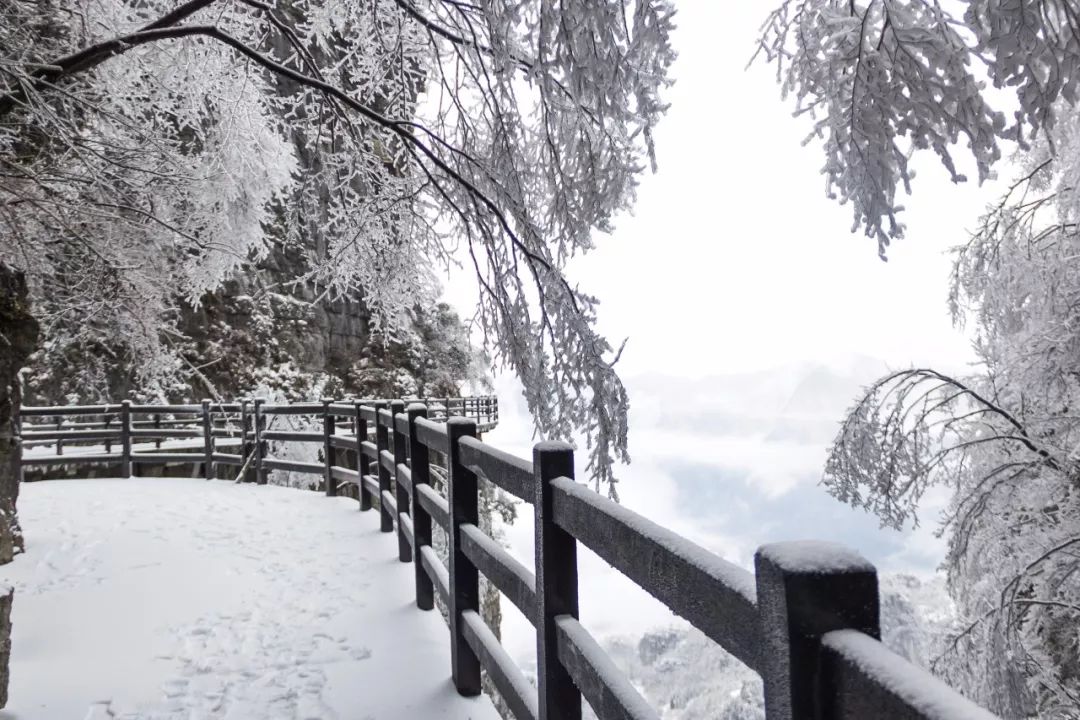 【春节和你去旅行】恩施大峡谷冬天雪景,美的让人心醉