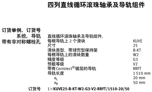 关于ina滑块导轨型号的匹配(图4)