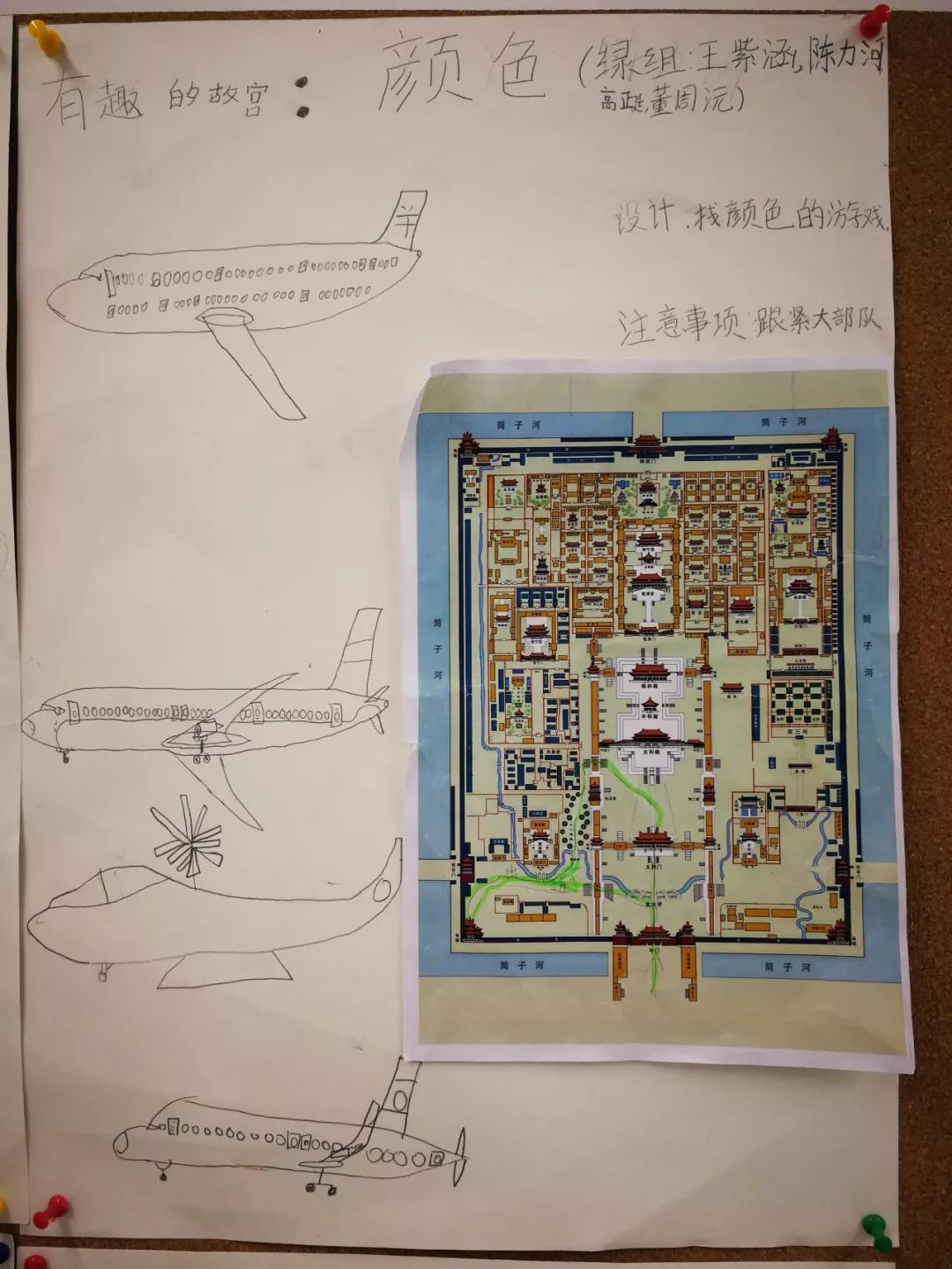 孩子们设计的"故宫小导游"手册