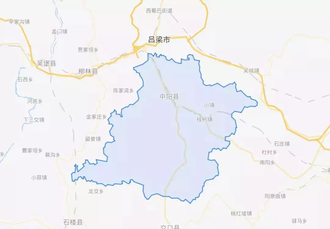 非常丰富山西省吕梁市中阳县地图北航与中阳县的缘分始于2015年根据