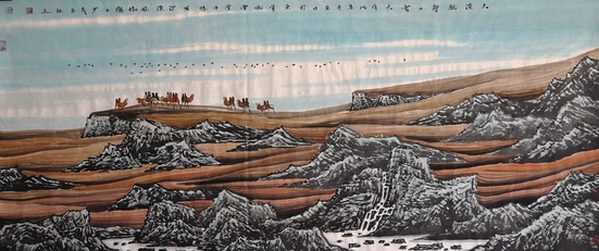 浑厚淳朴,境界高远——包少茂西部山水画作品