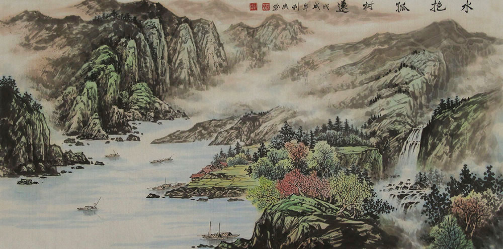 郑利民山水画作品静谧而苍茫展现出原生态的质朴与灵性