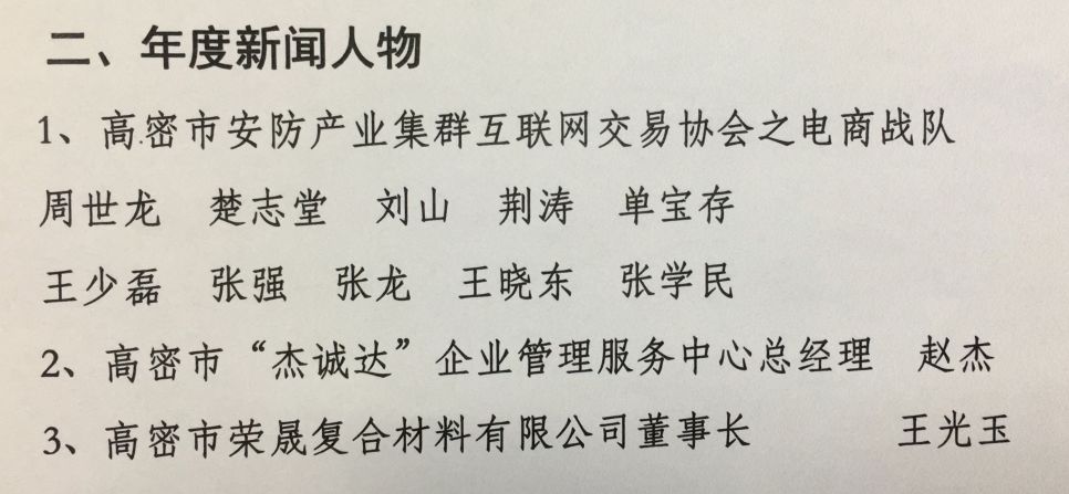 围观昨天昨天高密这些企业和个人获表彰啦今日高密1601期