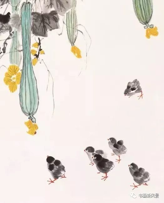 娄师白画小鸡