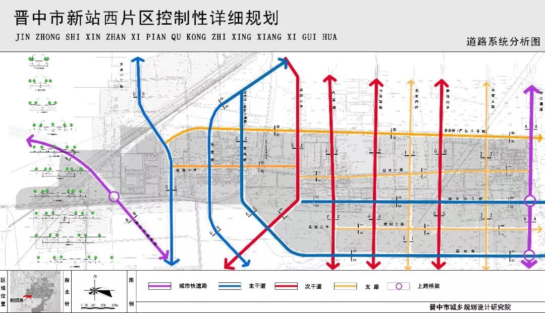 (二)对于片区控规中虚线控制的道路可以根据布局规划,在不改变道路