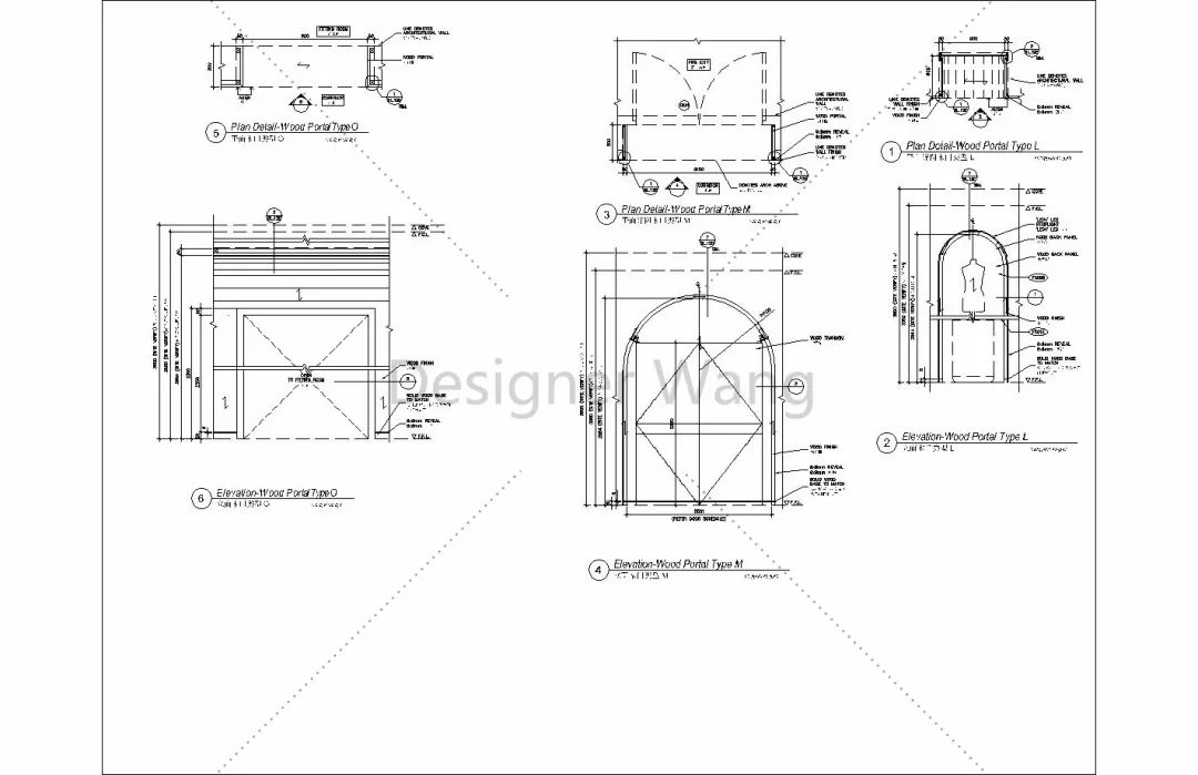 干货| 某豪华商场木制家具全套cad图纸,设计师的福音