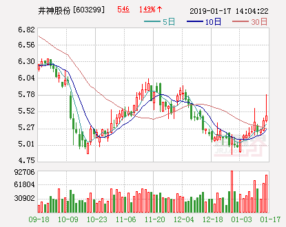 井神股份：苏盐集团拟斥资0.3亿至1亿元增持股份