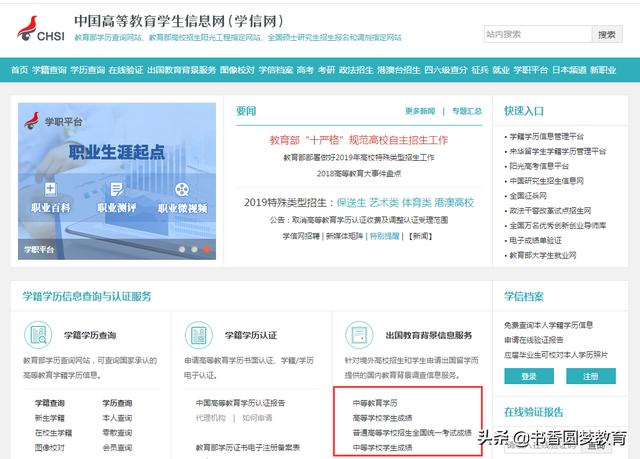 学信网中等学历查询入口