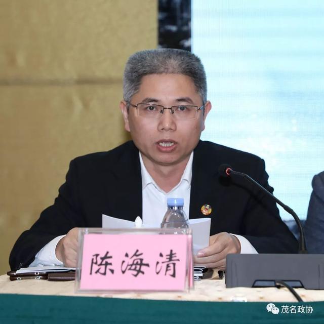 市中级人民法院副院长,市政协常委陈海清通报2018年茂名法院工作情况.