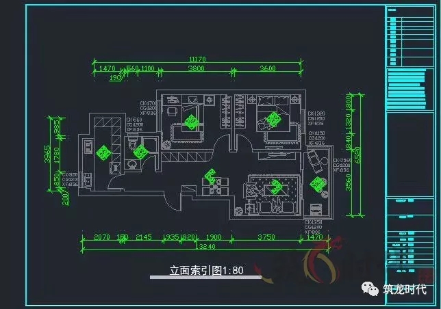 图用于表现室内平面布置的设计与规划,而立面则重要表现,客厅,卧室