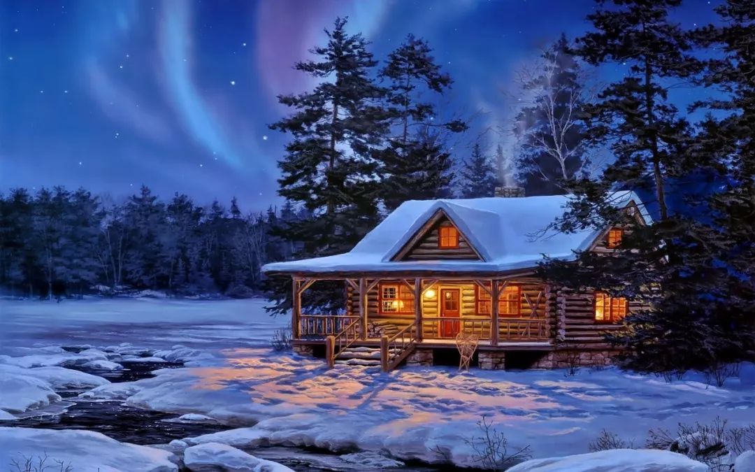 那些温暖人心的冬季小木屋,观赏雪景,享受美好时光