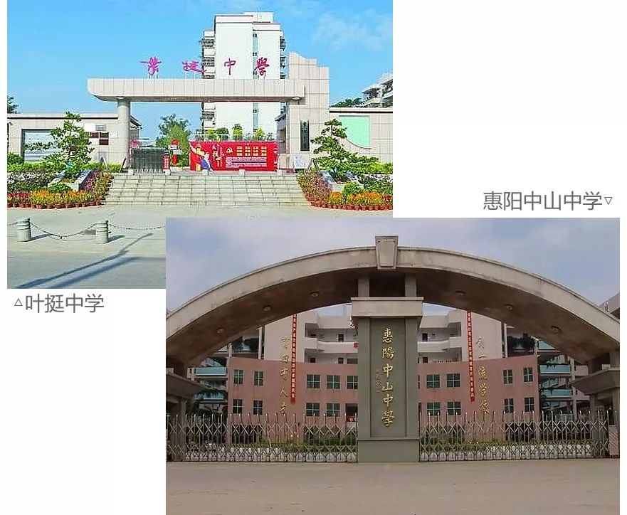 崇雅中学高中部建设方案,叶挺中学新建高中部方案,以及惠阳高级中学