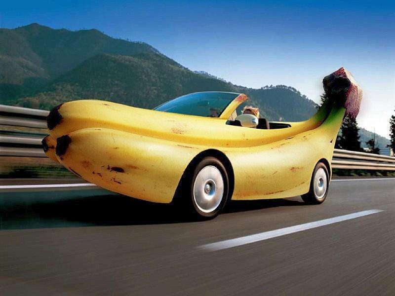 来参观一下世界各地的奇怪汽车,包括荒谬的香蕉汽车,颠倒的公共汽车