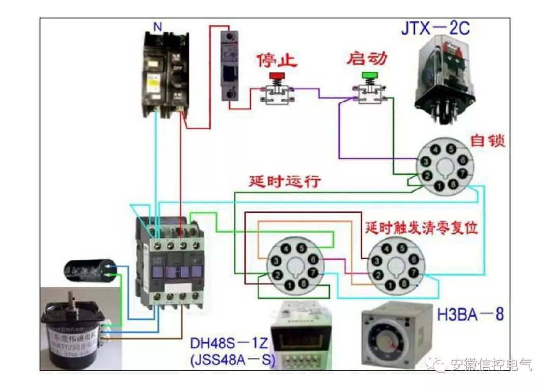 电工常见电路实物接线图