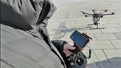 山東首架5G無人機在青試飛 科技 第1張
