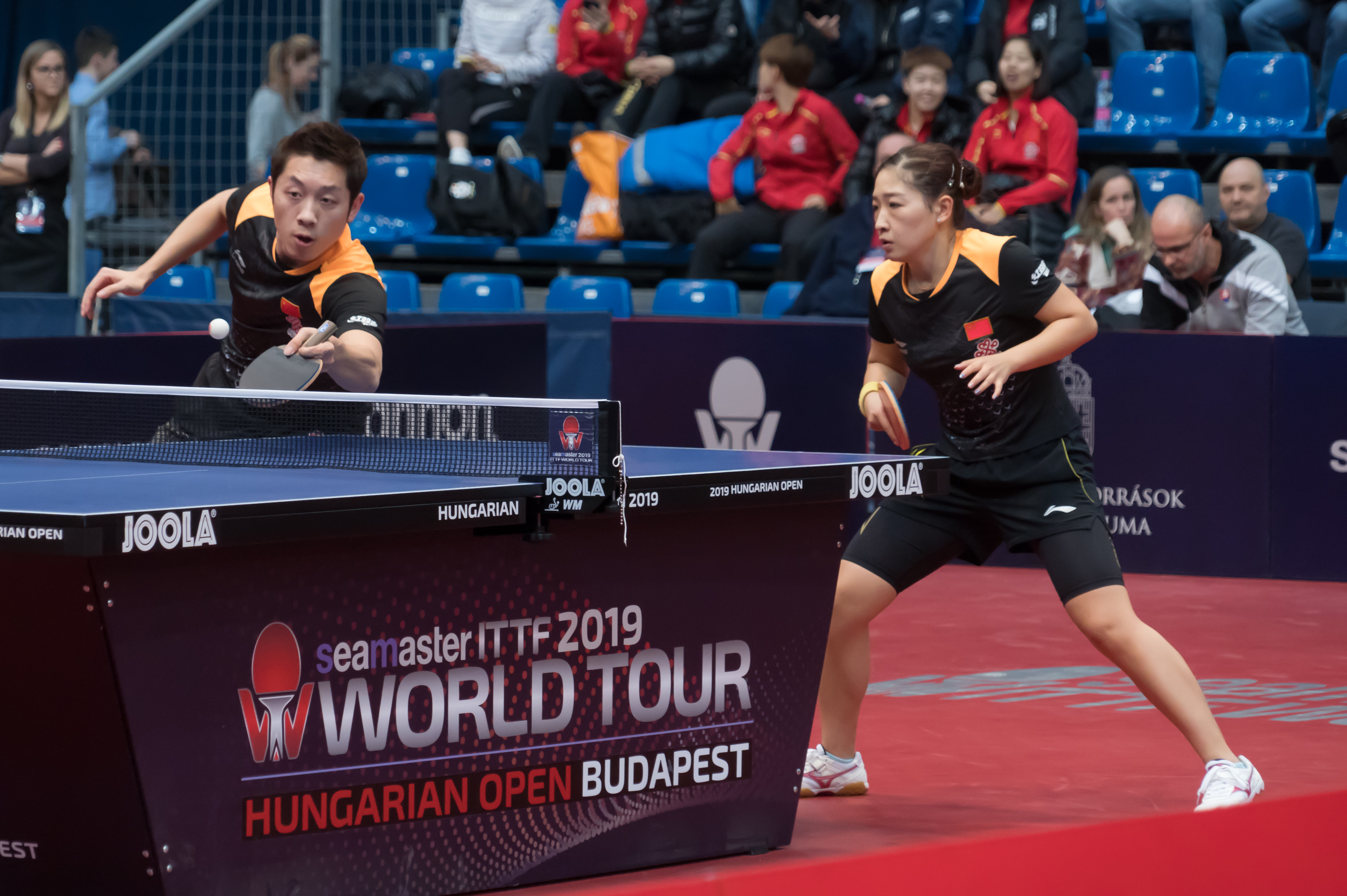 当日,2019匈牙利乒乓球公开赛在匈牙利首都布达佩斯继续进行.