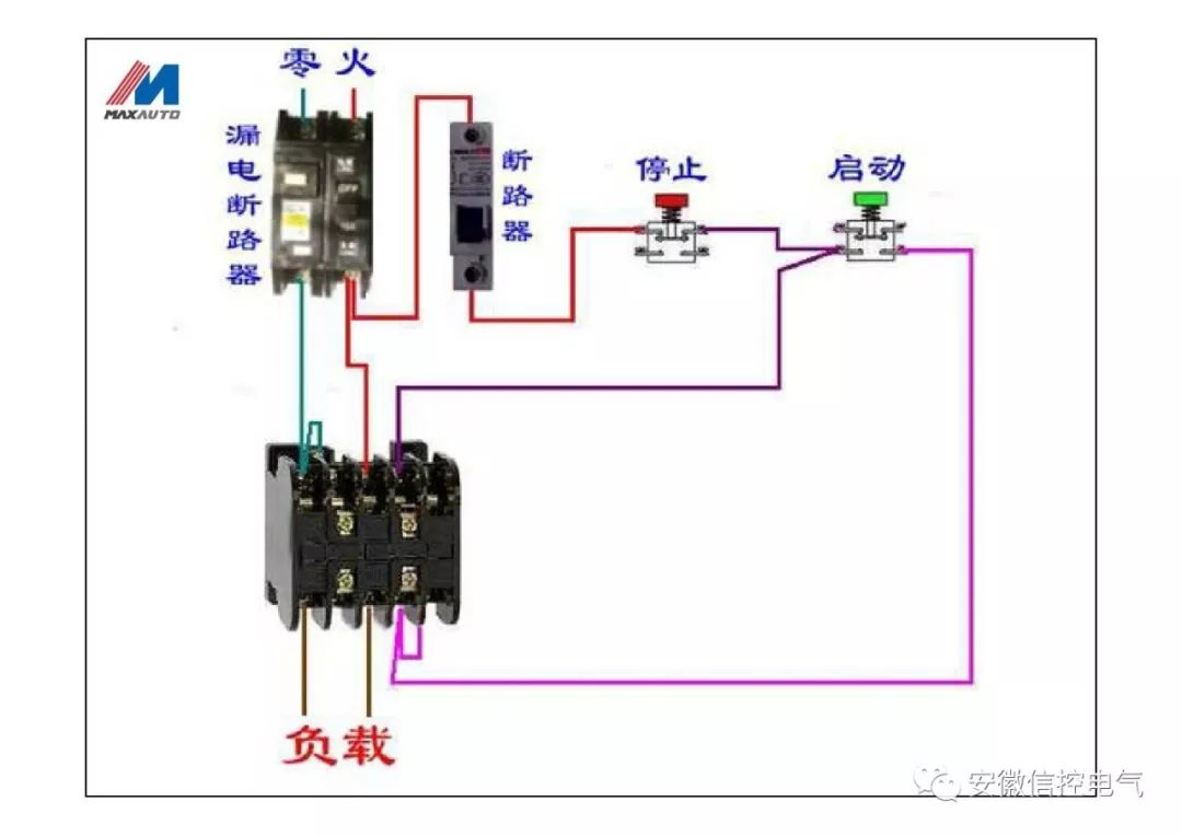 电工常见电路实物接线图