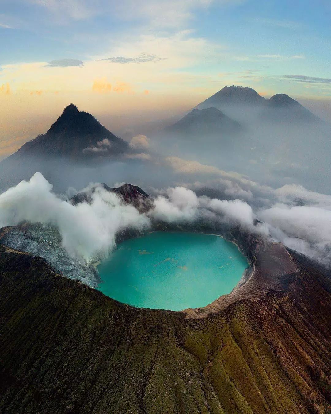 印度尼西亚爪哇岛卡瓦伊真火山(gunung ijen)