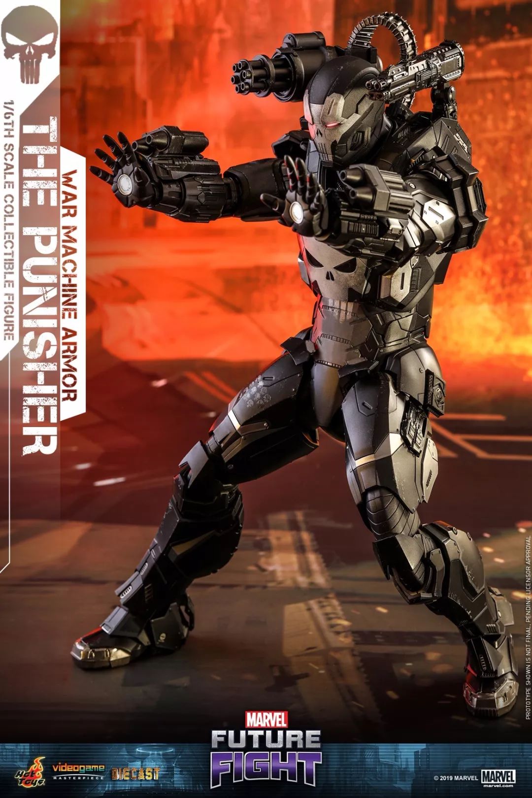 新品预告hottoys16vgm33d28惩罚者punisher战争机器战甲版压铸合金