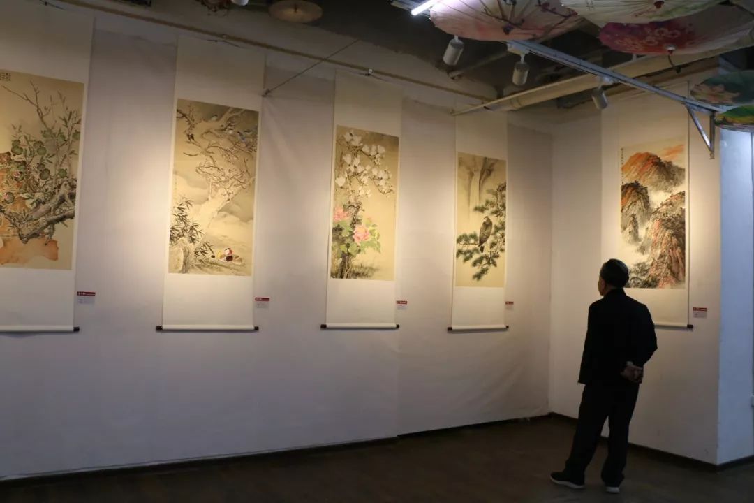 国画展开始啦▏丹青赋丹青四友国画作品展在凤凰茶城东厅三楼举办