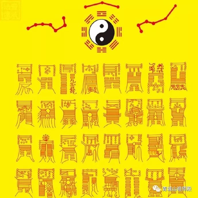 灵符为璇玑八卦图 72道代表各天神星君的古符图,所共同组成的一张