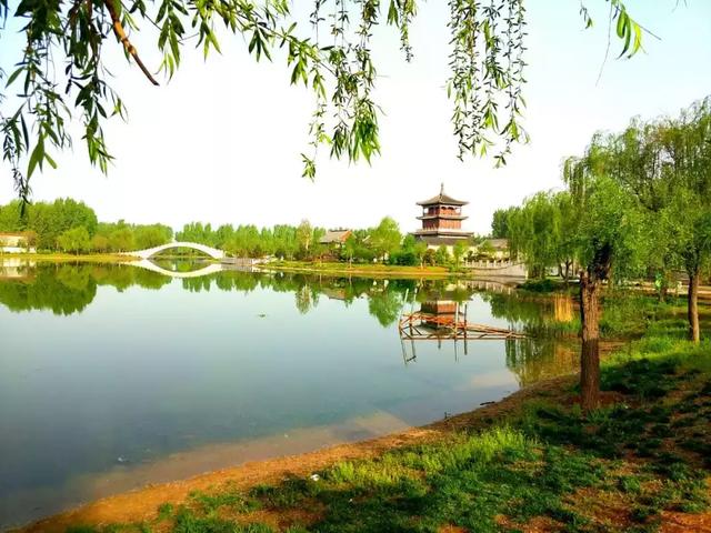 烈日当空总有一次为水天一色所怀夏天,漫步七子湖畔,水面波光粼粼