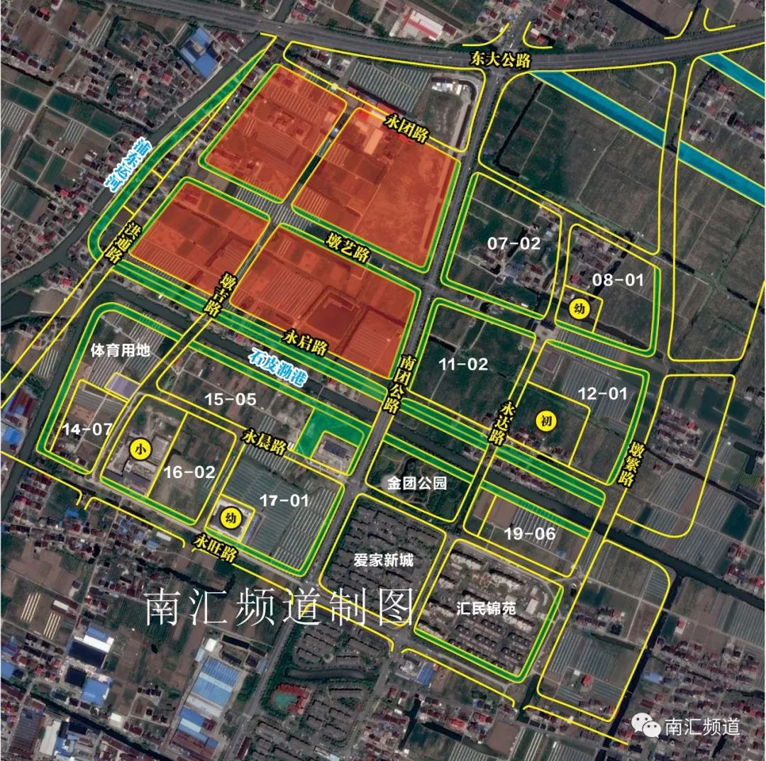 ▼图为大团镇早前的部分规划,仅供参考,以实际征收为准