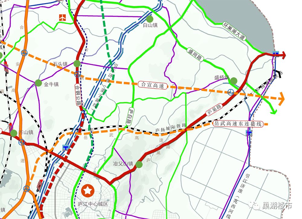 六宣城际铁路及庐枞黄杭城际铁路,加快合九铁路复线,合安城际铁路和庐