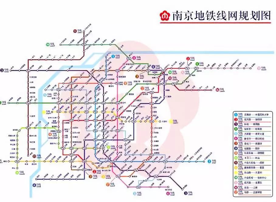 2005年 南京地铁线正式开通运营 14年后的南京地铁已是 十线齐发