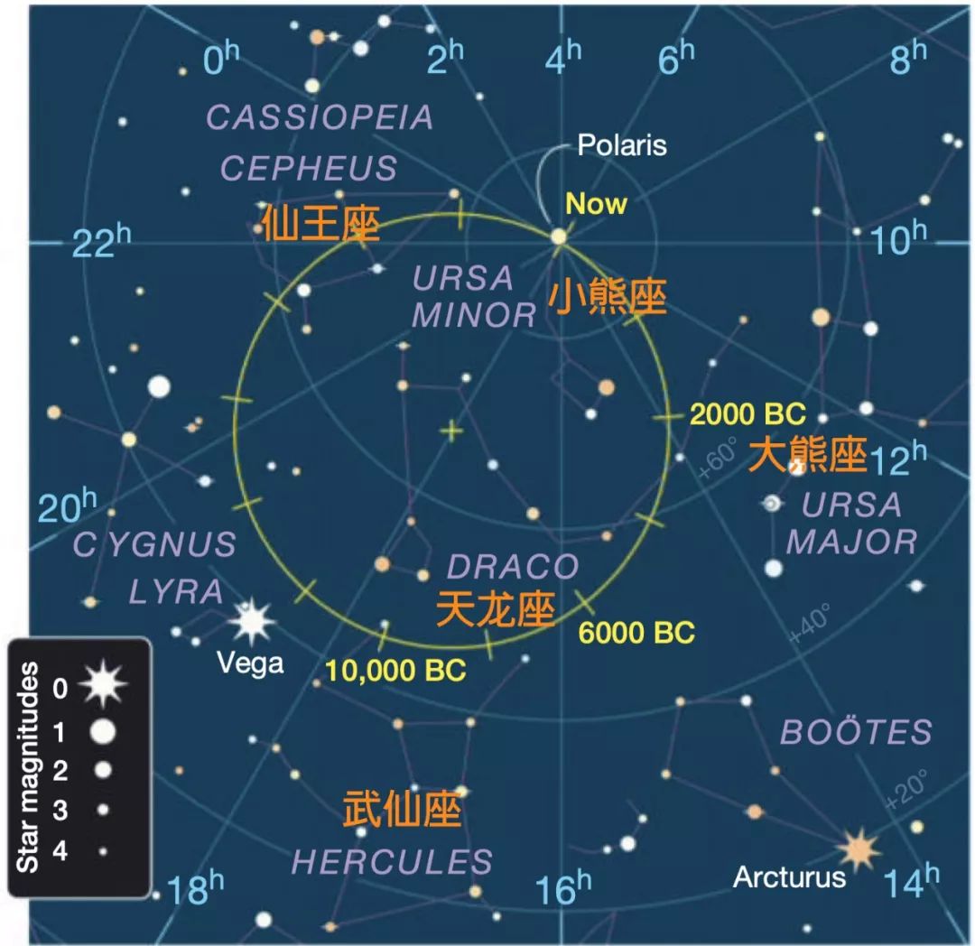 北极星(小熊座α星,中文勾陈一)是一个三合星系统,其主星北极星a是一