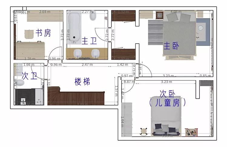 买完精装房没预算了？这对90后告诉你，花小钱也能让140㎡复式大变样！-灌木丛设计