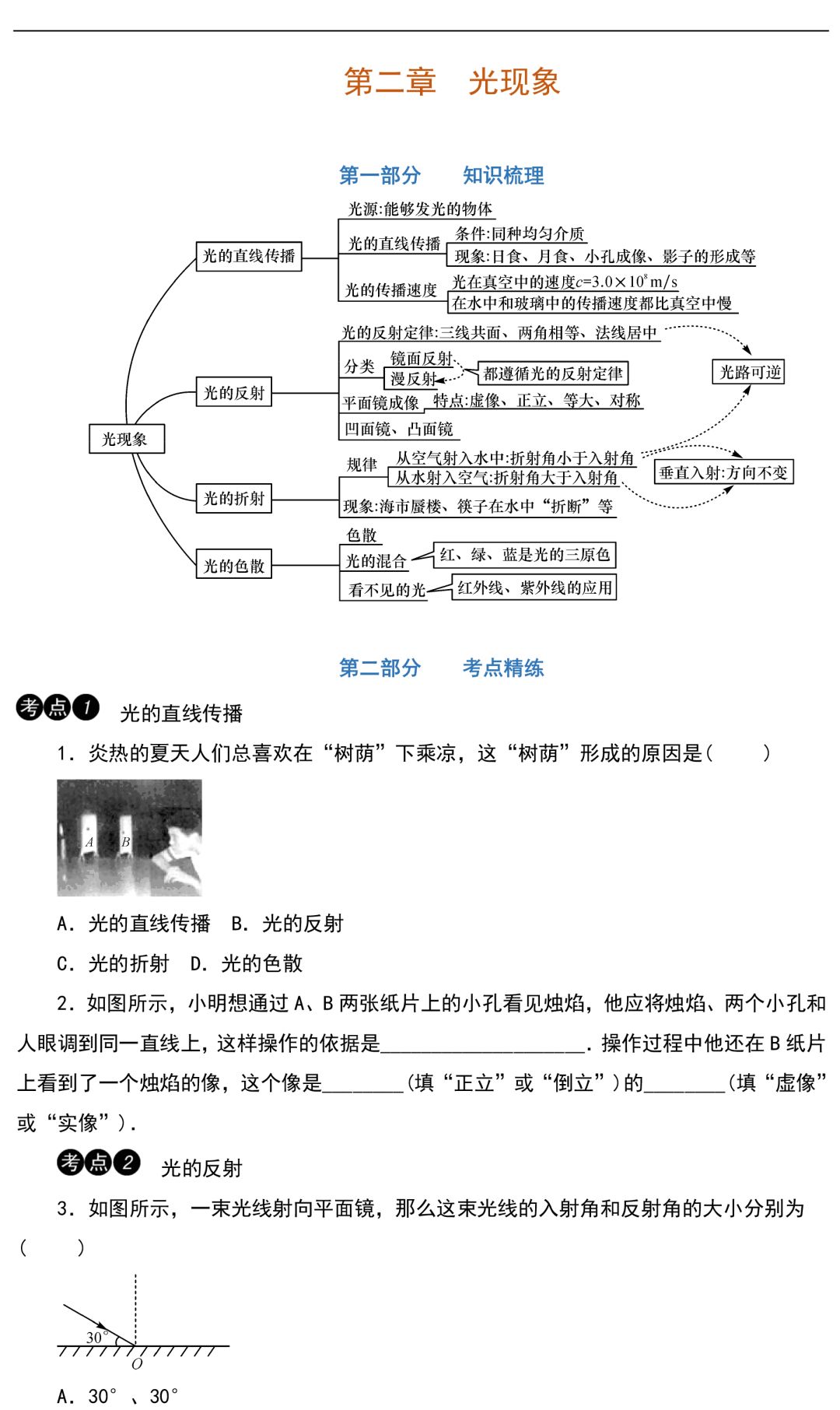 尖子生都在看的内容:初中物理声学及光学知识点总结,纯干货!