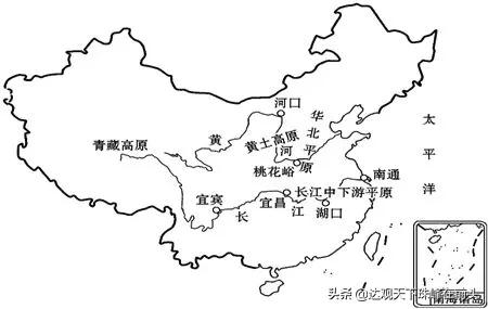 长江流域地图