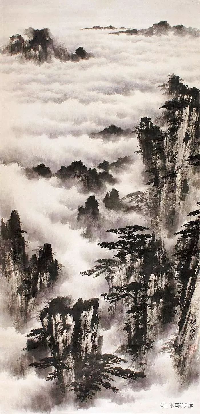 大师郭传璋教你画黄山云海