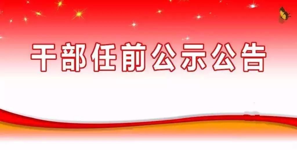 公示公告中共黄冈市委组织部干部任前公示公告