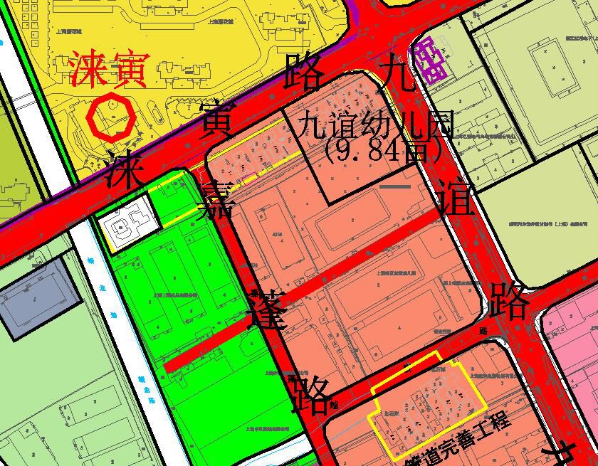 九亭这里将有大变化!新建道路,公园,幼儿园.