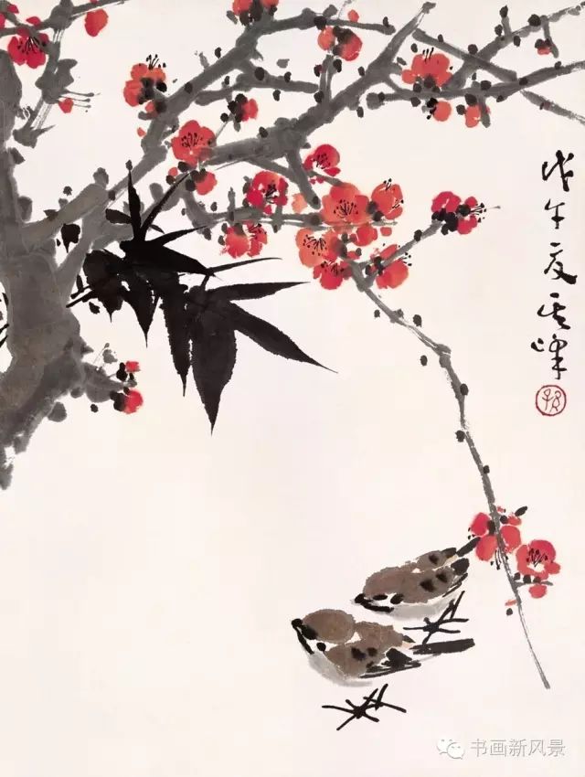 大师孙其峰的梅花小麻雀!