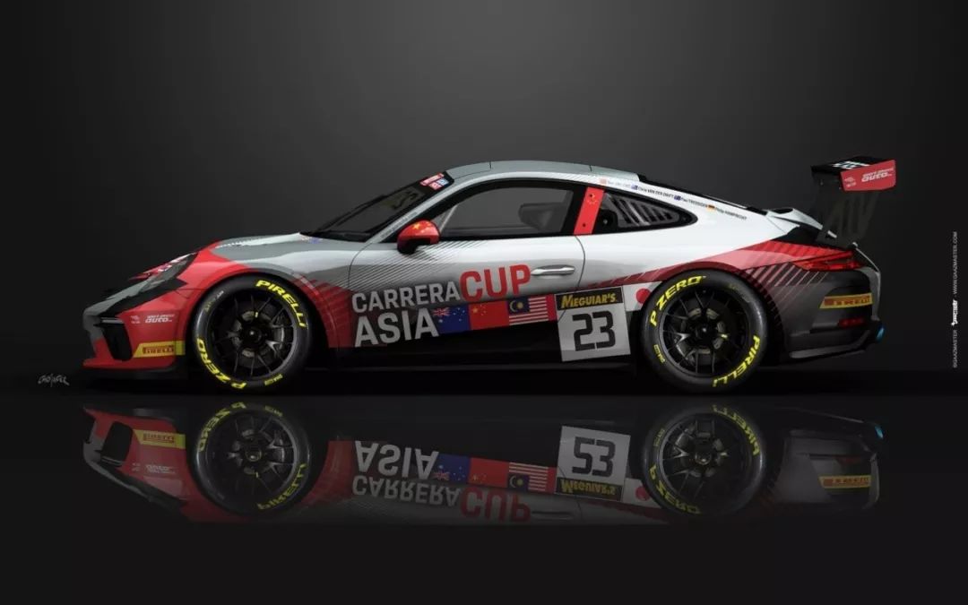 亚洲保时捷卡雷拉杯车队的保时捷 911 gt3 cup