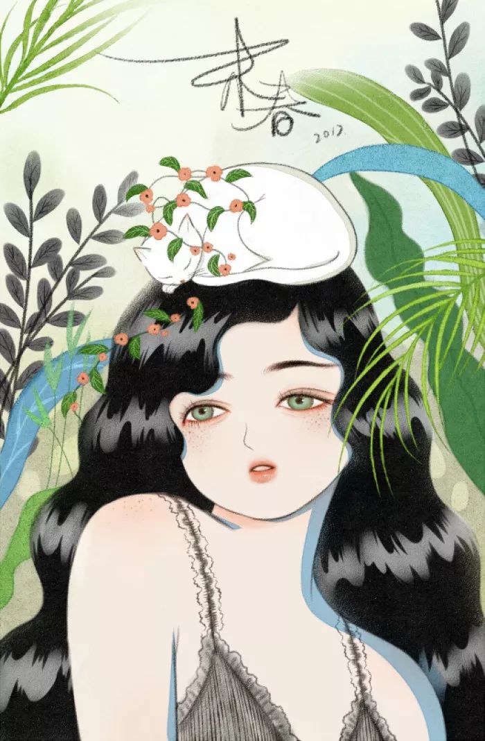 插画师末春-她把民国美女真正画出了东方韵