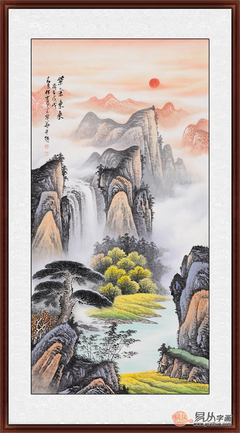 家居装饰挂什么画好看 清灵成诗艺术山水画