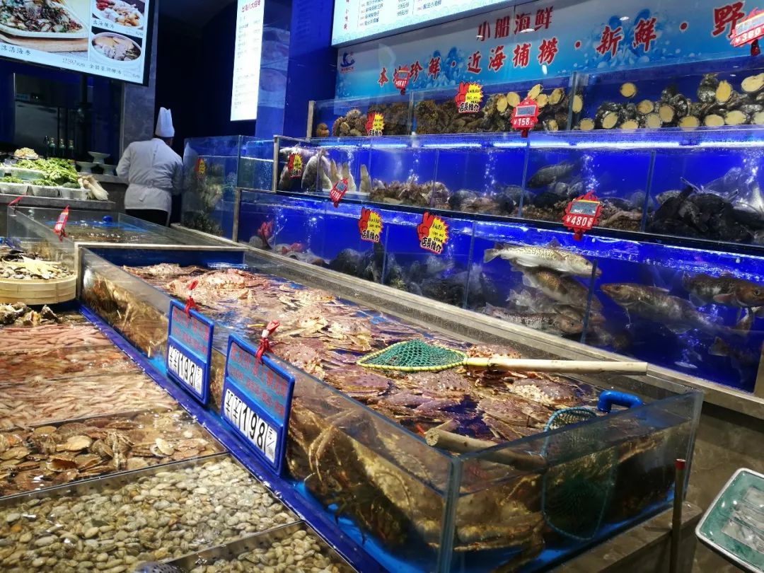深冬打卡青岛海鲜市场，鼓眼鱼35老板鱼17一斤，货多批发最划算_海货_食材_鲳鱼