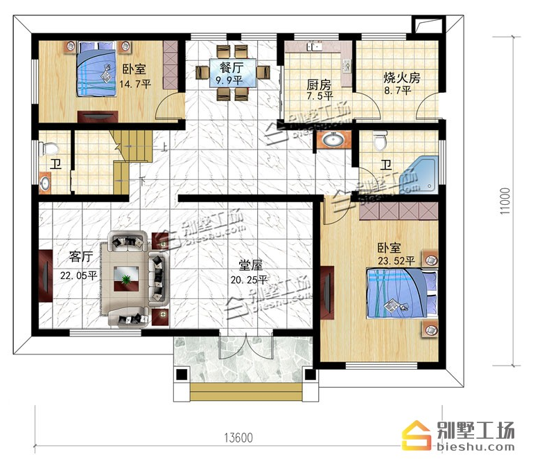 农村150平方别墅户型设计图,不能错过的新款