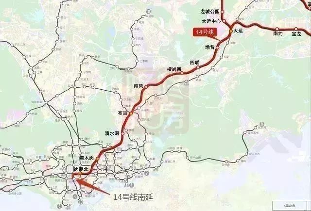 深圳地铁四期规划调整!地铁16号线东延至惠州的规划凉了?_线路